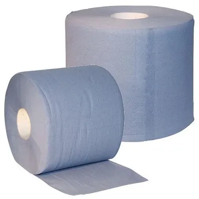 Productafbeelding van Uierpapier 3-laags verlijmd blauw 1000 vel 2 rollen