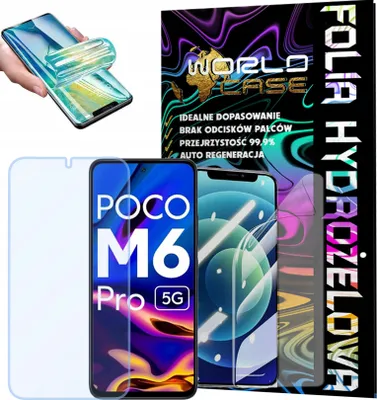 Zdjęcie produktu dla Folia Hydrożelowa Ochronna Do Poco M6 5G Na Ekran Mocna Wytrzymała