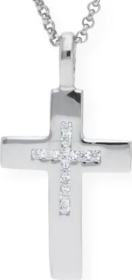 Produktbild von JuwelmaLux Anhänger 925/000 Sterling Silber Kreuz mit Zirkonia JL20-02-0600