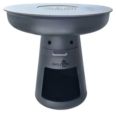 Produktbild von Dreamgarden Grill CIRCLE Feuerplattengrill mit Grillrost Feuerschale schwarz
