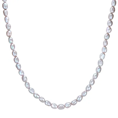 Produktbild von Valero Pearls Perlen-Kette Sterling Silber Süßwasser-Zuchtperle 40,0 cm Basiskette + 5,0 cm Verlängerung 50100252