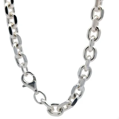 Produktbild von Ankerkette diamantiert Länge 50cm - Breite 6,8mm - 925 Silber
