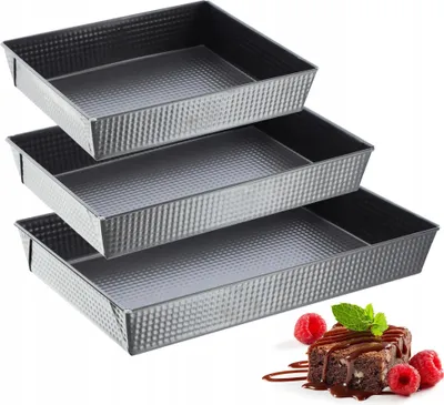 Image de Moules à pâtisserie - Moules à gâteaux - Métal - Lot de 3 - CE/UE