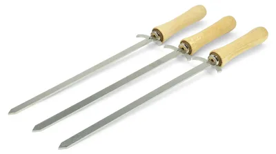 Produktbild von Set aus 3 Grillspießen | Grillschwertern - der Hingucker für jeden Grillfan