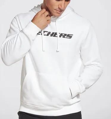 Immagine prodotto di Skechers SKECH-SWEATS MOTION PULLOVER HOODIE Felpa da uomo MHD81 bianca, taglia: M