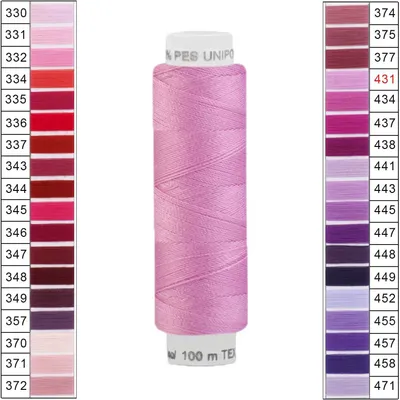 Produktbild von Nähgarn 10 x 100m Unipoly 120 Tex14x2 Universalnähgarn Allzweckgarn Polyester 2v6 Farbwahl, Farbe:431