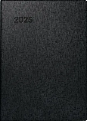 Produktbild von Taschenkalender 731 10x14cm 1 Woche/2 Seiten Kunststoff schwarz 2025