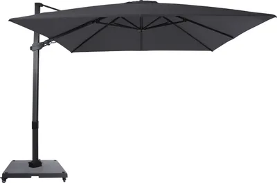 Produktbild von AXI Apollo Premium Ampelschirm Rechteakig 300x300 cm Anthrazit/Grau, Komplettset | Sonnenschirm für Garten / Terrasse mit Aluminium Rahmen | inkl.