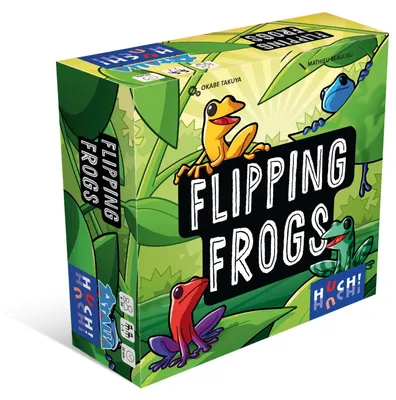 Productafbeelding van Flipping Frogs: Een legpuzzelspel voor strategische denkers.Een spannend en creatief gezelschapsspel, ideaal voor kinderen en volwassenen.Geschikt voor 2-4 spelers, vanaf 6 jaar