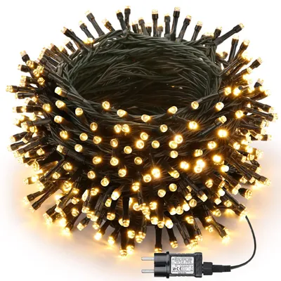 400 LED Lichterkette 39,9 m warmweiß mit Timer IP44
