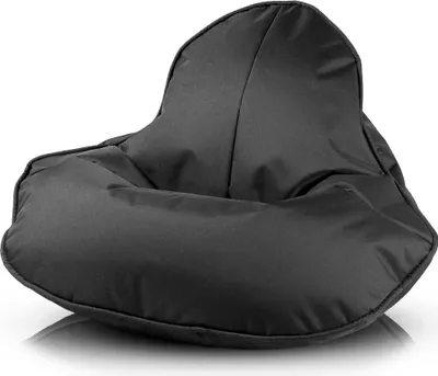 Obrázok produktu pre Ecopuf, Frog, Sedací Vak Pouf, Vak Poufsessel Pufsack Deti, Dospelí, 120x80cm, Čierna Nc14