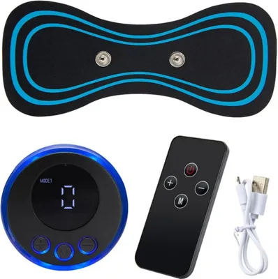 Produktbild von Elektrisches Nackenmassagegerät mit TENS & Fernbedienung, hautfreundlich & kabellos für gezielte Schmerzlinderung