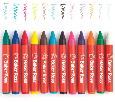 Wachsmalstifte für Kinder, 36 Stück, bunt, dick