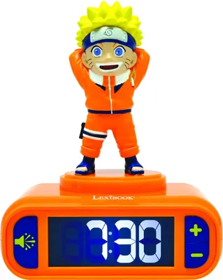 Image de Réveil avec veilleuse Naruto en 3D