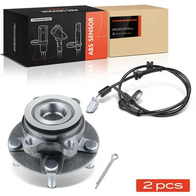 Produktbild von Frankberg 1x ABS Sensor+1x Radnabe Radlagersatz Vorne Links Rechts für Nissan Qashqai +2 I J10 JJ10E