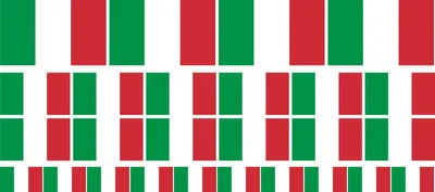 Produktbild von Mini Aufkleber Set - Pack glatt - 4x 51x31mm+ 12x 33x20mm + 10x 20x12mm- selbstklebender Sticker - Fahne - Italien - Flagge / Banner / Standarte fürs Auto, Büro, zu Hause und die Schule - Set of 26