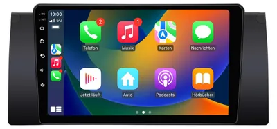 Obrázok produktu pre 9" Android Autorádio 64GB pre BMW E39 Carplay Android Auto GPS Navigácia DSP DAB+ Bluetooth WiFi