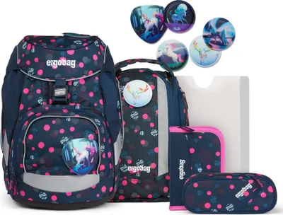 Produktbild von Ergobag Pack Schulrucksack-Set (6-tlg.) PhantBärsiewelt Glow