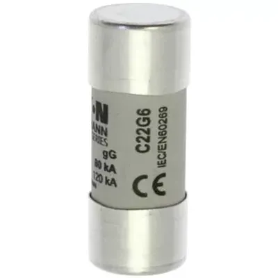 Immagine prodotto di Inserto fusibile, bassa tensione, 6 A, CA 690 V, 22 x 58 mm, gL/gG, IEC C22G6 EATON