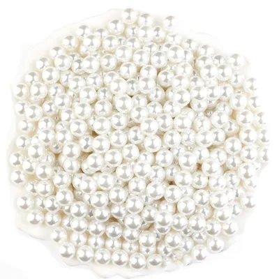 Zdjęcie produktu dla Perły sztuczne, białe, do tworzenia biżuterii (14 mm)