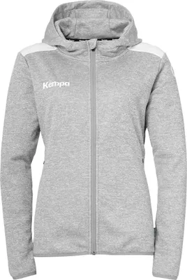Produktbild von Kempa Kapuzenjacke Emotion 27 Women Uni 2005131_01 dark grau melange/weiß S