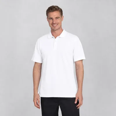 Produktbild von Herren Poloshirt, weiß, Größe XL : XL : weiß : 96% Baumwolle 4% Elasthan