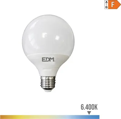 Image de Ampoule Led Globe E27 10w 6400k éclairage Led Froid Puissant Et économique - Edm