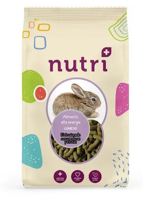 Productafbeelding van NUTRI+ ROEDORES EXTRUSIONADO Konijn, HOOG ENERGIEGEHALTE (Verpakking van ongeveer 600 gram)
