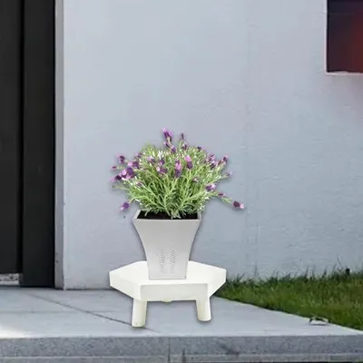 Produktbild von Blumenständer, Blumenregal, Dekoration, Dekorativer Holzhocker für Gartenpflanzen, Balkon, L