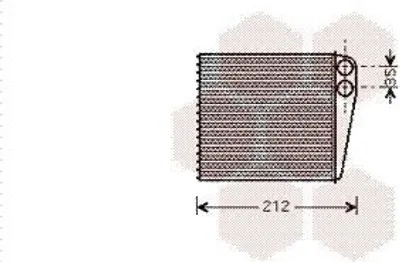 Produktbild von VAN WEZEL 43006396 Wärmetauscher Innenraumheizung Kühler für RENAULT Clio III Schrägheck (BR0/1, CR0/1) TWINGO II (CN0) CLIO II (BB0/1/2, CB0/1/2)