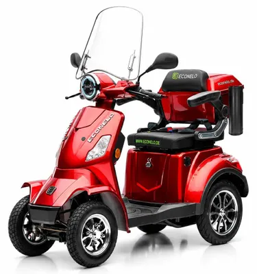 Produktbild von E-Seniorenmobil Venezia Lithium-Akku, 4-Rad, 1000 Watt, Rot