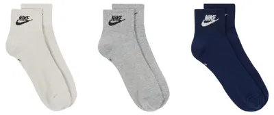 Produktbild von Nike - "Everyday Essential" Knöchelsocken für Herren/Damen Uni(3er-Pack) PP3848 (33 EU - 37 EU) (Weiß/Grau/Schwarz)