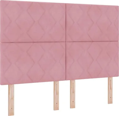 Produktbild von vidaXL Kopfteil mit Kopfteil Rosa 144 cm Samt