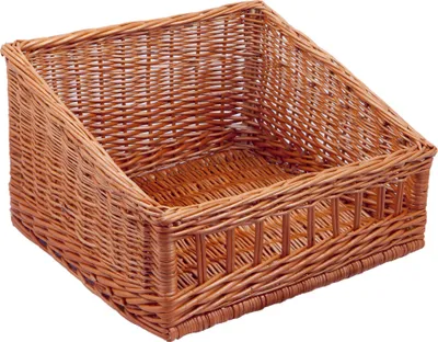 Produktbild von SystemRegalkorb quadratisch, braun, T 45cm x B 45cm x Hv 16cm x Hh 27cm