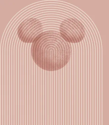 Produktbild von Disney Fototapete Micky Maus Altrosa - 610770 - 250 x 280 cm