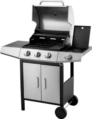 Obrázok produktu pre FIELDMANN FZG 3010 Plynový gril, rozmery grilu: 107 x 53 x 110 cm, 3x hlavný horák a 1x bočný horák, zapaľovanie: integrovaný systém, grilovacia plocha: 50,5 x 39 cm