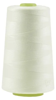 4572m Overlockgarn Nähgarn Polyester Overlock Artikel 3v10 reinweiß