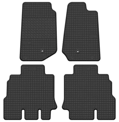 Produktbild von Gummi-Fußmatten für Jeep Wrangler JK III 2006-2017 – 4-tlg, Schwarz, passgenau – Wielganizator SolidTread
