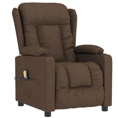 Image de Fauteuil de massage Marron Tissu