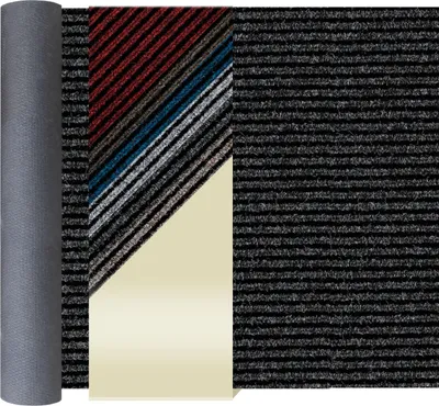 Produktbild von Primaflor Sauberlauf MAGNUM 200x2500 cm Anthrazit Schmutzfangläufer Meterware für Flur & Eingang, Gel-Rücken