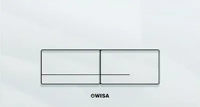 Produktbild von Wisa Betätigungsplatte XT Kantos DF Glas weiß