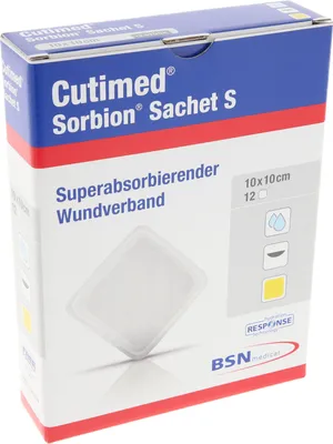 Obrázek produktu pro Cutimed Sorbion Sachet S Obvaz na rány 20x20 cm 12 ks