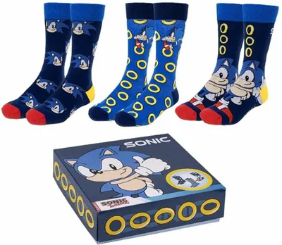 Zdjęcie produktu dla Sonic the Hedgehog Socken 3er-Pack Sonic 40-46