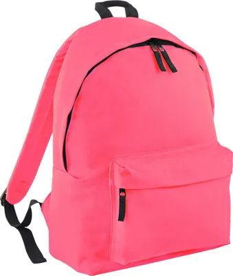 Produktbild von BagBase BG125 | Original Fashion Backpack / Rucksack | 31 x 42 x 21 cm - Farbe: Fluorescent Pink - Größe: 31 x 42 x 21 cm