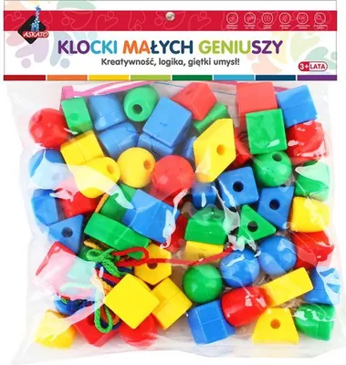 Zdjęcie produktu dla Klocki Małych Geniuszy - Duże Korale 62 Elementów