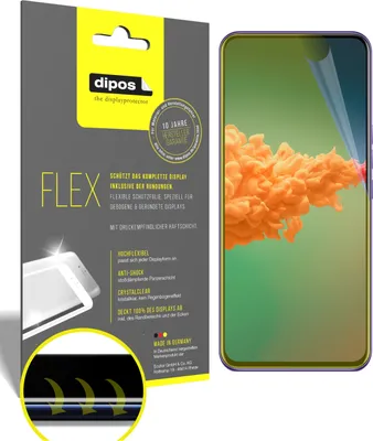 Produktbild von 2x Schutzfolie für ZTE A20 5G Folie, 100% Displayabdeckung, dipos Flex