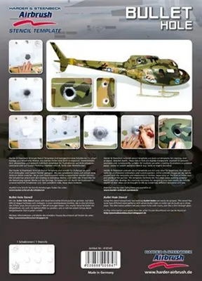 Produktbild von Airbrush Schablone Bullet Hole 410145 Harder und Steenbeck