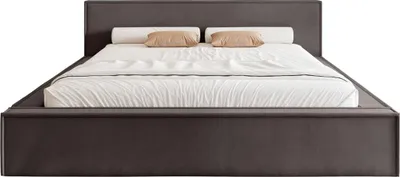 Produktbild von FEDVE Polsterbett Mendocino Classic Low aus Velvet 180x200 cm, Anthrazit