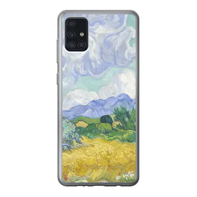 Produktbild von MuchoWow® Handyhülle Schutzhülle Hülle für Samsung Galaxy A52 5G Weizenfeld mit Zypressen - Vincent van Gogh Silikon Softcase Handy Hülle - Umschlag