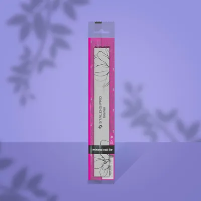 Produktbild von STALEKS PRO Nagelfeile EXPERT 20 Gerade 100/180 – Profi Feile für künstliche & natürliche Nägel, Maniküre & Pediküre, Einweg, einzeln verpackt
